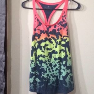 Adidas colorful butterfly workout shirt